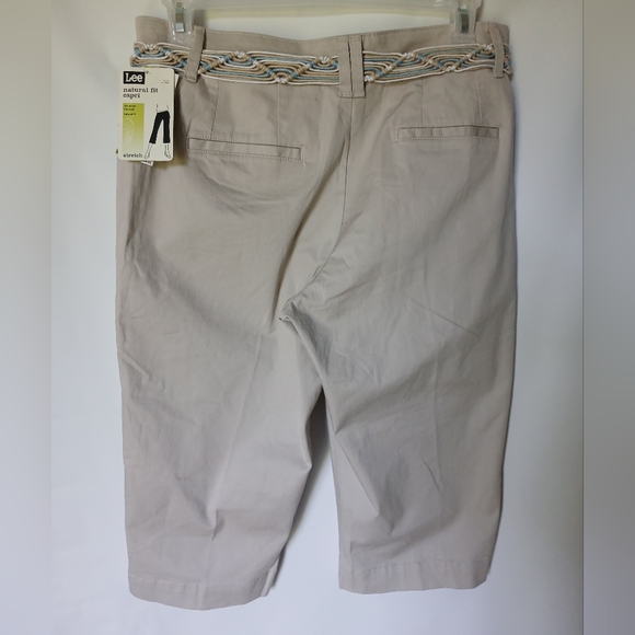 Lee Just Below The Waist Womens Capri Size 14 Petite Color Sand - Picture 2 of 14